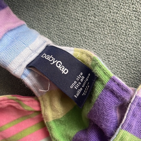 BabyGap Set of 2 Colorful Striped Chevron Stretchy Hair Headbands - Picture 4 of 6